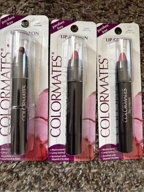 Maybelline ColorMates Lip Crayons Trio — Brown, Mauve, Pink